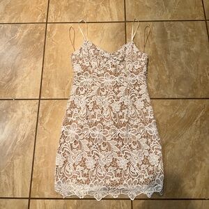 NWT White Guess Mini Dress Size L